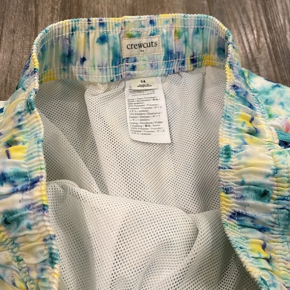 J. Crew Crewcuts Boys Splatter Swim Shorts size 14 - Picture 4 of 5